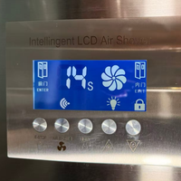 Nouvelle douche à air pour personnel en acier inoxydable, conforme HACCP, pour entrée de salle blanche