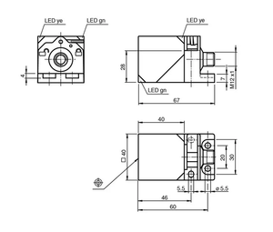 Sensor Inductivo Industrial de Proximidad Pepperl+Fuchs NBB20-L2-A2-V1 187548 Nuevo y Original en Stock - Product Image 3