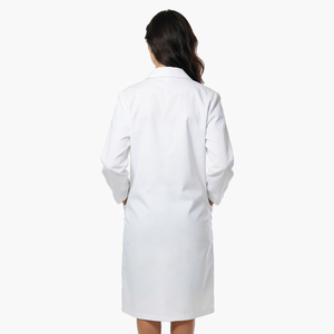 <span class=keywords><strong>Camice</strong></span> da Laboratorio di Media Lunghezza con Polsini Dritti - Comodo e Traspirante Abbigliamento da Lavoro <span class=keywords><strong>Bianco</strong></span> per Farmacia - Product Image 6