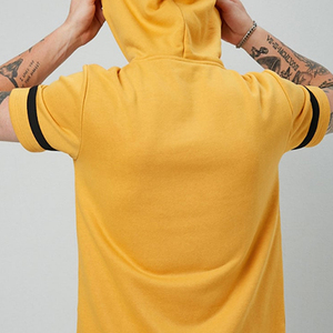 Nueva llegada diseño <span class=keywords><strong>personalizado</strong></span> de impresión de manga corta <span class=keywords><strong>con</strong></span> capucha <span class=keywords><strong>camiseta</strong></span> de los hombres - Product Image 4