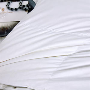 พิมพ์ออกแบบมือเดียวทําผ้าฝ้ายสีขาวหนาห่านลงผ้านวมคลุมเตียง - Product Image 3