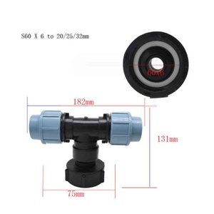 Raccord de robinet S60X6 T pour réservoir IBC 20/25/32 mm pour réservoir de stockage d'<span class=keywords><strong>eau</strong></span>, remplacement de robinet de baril de <span class=keywords><strong>pluie</strong></span> - Product Image 2