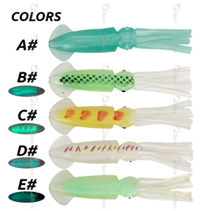 Nouveau OEM 25g 40g coloré en caoutchouc souple poulpe appât lumineux calmar jupe pêche leurres souples - Product Image 6
