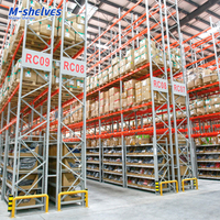 Étagère de stockage robuste en acier réglable pour charges lourdes, idéale pour entrepôts de palettes et de matières premières en usine