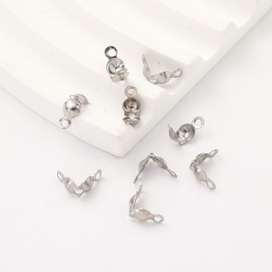 Boucle de bijoux en acier inoxydable, double couche, plaquée or, pour accessoires de chaîne de pendentif DIY - Product Image 5