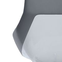 Chaise de bureau contemporaine à dossier haut avec coutures en V, chaise de direction pivotante rembourrée en cuir, base chromée, chaise de bureau à roulettes