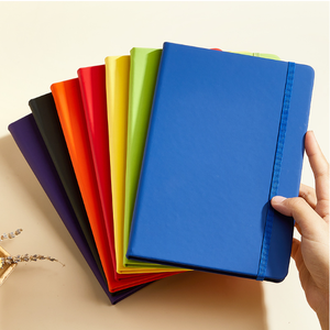 Custom Printed Gold/Silver Foil Embossed A5 PU Leather Thread Sewn 80 Sheets Student Office Planner <b>Journal</b> Notebook - Product Image 2