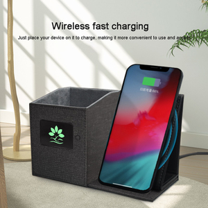 Supporto da Scrivania Multifunzione con Logo Personalizzato, Caricatore Wireless Portatile 3 in 1 con <span class=keywords><strong>Ricarica</strong></span> Rapida 15W e Supporto per Telefono - Product Image 5