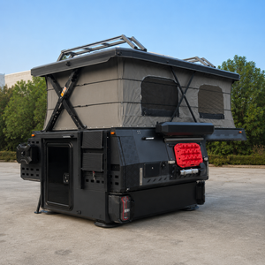 Mini Remolque <span class=keywords><strong>de</strong></span> Viaje Personalizado <span class=keywords><strong>de</strong></span> Fibra <span class=keywords><strong>de</strong></span> Vidrio, RV, Caravana, Camioneta, 4x4, Plegable, Suspensión Independiente, para 4 Personas, Piso <span class=keywords><strong>de</strong></span> Madera - Product Image 2