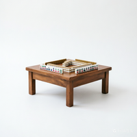 Jeu de Mahjong américain portable de voyage, mini-dés, tuiles de Mahjong chinoises professionnelles, jeux de société pour adultes, Mahjong de luxe léger