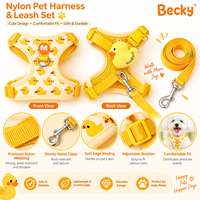 Harnais pour chien en nylon personnalisé, sans traction, rembourré, de qualité supérieure, réglable, pour chats et chiens, pour l'extérieur