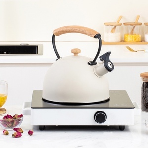 Factory Stovetop Whistling <strong>Kettle</strong> 2.5L Stainless Steel <strong>White</strong> Color Whistling Tea <strong>Kettle</strong> for Induction Cookers Gas Boiling - Product Image 2