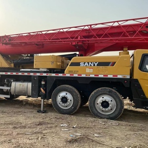 Grue de camion d'occasion Sany 100 tonnes, équipement de levage mobile tout-terrain, couleur jaune rouge, haute performance - Product Image 5