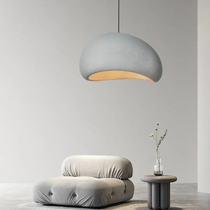 Luminaire suspendu japonais Wabi Sabi E27, style minimaliste loft, pour maison et restaurant - Product Image 3
