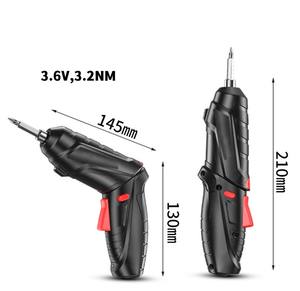 Tournevis électrique portable double, sans fil, avec poignée de positionnement, kit de tournevis électrique compact avec lumière, outil à main - Product Image 5