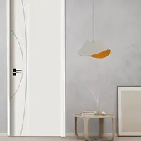 Fabricant Porte personnalisée en bois massif naturel Porte intérieure moderne insonorisée de haute qualité Villa Hôtel Porte de chambre