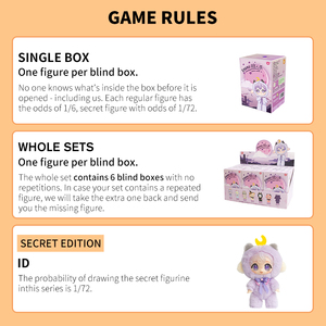 Youbixiong Officiel Série <span class=keywords><strong>Loup</strong></span>-<span class=keywords><strong>garou</strong></span> Emomo Figurine en peluche courte Boîte mystère Décoration tendance Jouet mignon - Product Image 3