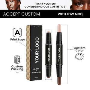 Barra de Maquillaje de Doble Punta para Contorno e Iluminador, Textura Cremosa, Acabado Natural, Cosmético Facial al por Mayor, Marca Privada OEM MLM - Product Image 4