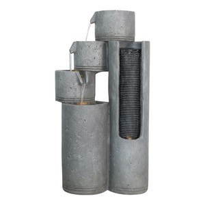 3-Tiered En Herbe Terme Fontaine D'eau Extérieure - Product Image 1