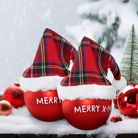 Boules de Noël en plastique personnalisables en gros, décorations de Noël en vrac pour les marques et les détaillants