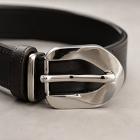 Boucles de ceinture pour hommes d'affaires, logo gravé sur mesure, alliage de zinc, métal résistant à la rouille, anti-rayures, pour ceinture en cuir