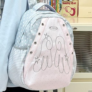 Japanese style ins creative niche simple versatile durable <b>large</b> capacity fresh cute wings high-appearance <b>backpack</b> - Product Image 3