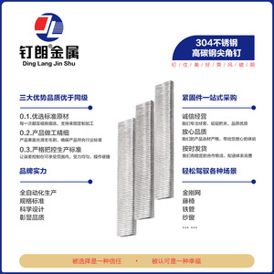 Clous en U en acier inoxydable Ding Lang Jin Shu 0,8 mm 304 à haute teneur en carbone, à pointe, pour portes, fenêtres et mobilier d'extérieur - Product Image 4