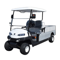 Chariot de transport électrique à batterie au lithium, fermé, avec benne de chargement métallique, 4KW
