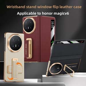 Funda para teléfono móvil Honor MagicV6, soporte con correa de muñeca 2 en 1 con cierre magnético, funda para teléfono móvil con pantalla plegable Honor. - Product Image 1
