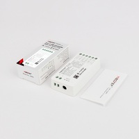 Contrôleur intelligent de lumière LED 5-en-1 SMZ5 12-24V avec commande vocale par application, télécommande 2.4G, blanc, double blanc, RGB, RGBW, RGB+CCT, interrupteur dimmable