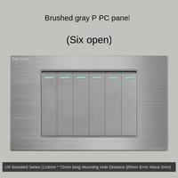 Interrupteur mural tactile en polycarbonate durable, indice de protection IP20, 16A 250V, style moderne, installation facile, 1/2/3/4/5/6 interrupteurs
