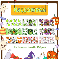 Vente en gros Halloween UV DTF Cup Wraps Livraison gratuite 16oz UV DTF Cup Wraps No Heat Need Waterproof UV DTF Cup Wrap Transfers