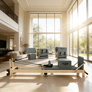 Máquina de Pilates Plegable de Madera para Uso Doméstico y Comercial, <span class=keywords><strong>Cama</strong></span> Multifuncional para Entrenamiento de Yoga y Pilates - Product Image 2