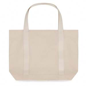 Sac fourre-tout en coton recyclable, sac fourre-tout en toile avec logo imprimé personnalisé pour femmes - Product Image 3