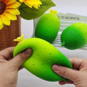 Realistic Cucumber Shaped Soft Squeeze Sensory Toy for Desk Decoration Hands-On Stress Relief <b>Fidget</b> Toys Youth - Product Image 3