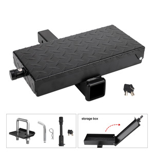 Folding Rear Entry Step With <b>Storage</b> <b>Box</b> For Pickup Truck Van 300Mm Depth <b>Waterproof</b> Painted Surface - Product Image 3