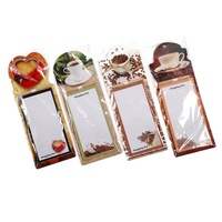 Bloc-notes magnétique à feuilles détachables Kawaii personnalisé avec stylo, couverture en carton blanc, 40 feuilles