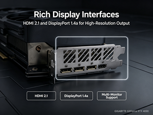 Carte graphique GIGABYTE <span class=keywords><strong>RTX4090</strong></span> GAMING OC 24 Go GDDR6X, Architecture Ada Lovelace, pour l'apprentissage profond, l'IA, le rendu graphique - Product Image 3