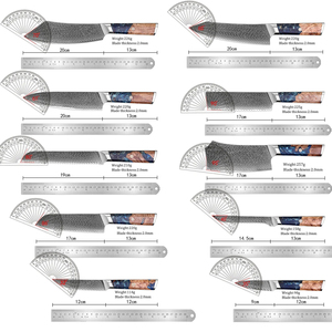 Coltello <span class=keywords><strong>da</strong></span> cucina in acciaio damasco a 67 strati coltello <span class=keywords><strong>da</strong></span> <span class=keywords><strong>Chef</strong></span> professionale gamma completa di <span class=keywords><strong>coltelli</strong></span> occidentali strumenti per cucinare a casa ristorante - Product Image 2