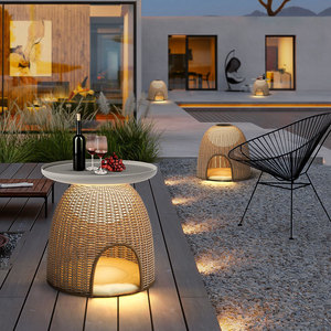 Table d'appoint solaire pour chat, étanche, pour patio, jardin, villa, terrasse - Product Image 1