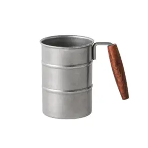 Outdoor-Becher 304 Edelstahl tun alte Vintage große Kapazität Weinglas Industrie wind kreative Camping Bierkrug Tasse