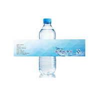 Étiquette pour bouteilles d'eau minérale Manchon rétractable en PVC Étiquettes rétractables pour bouteilles d'eau avec impression de logo