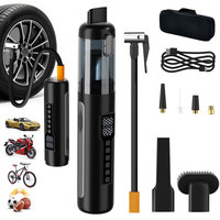 Pompe à air multifonctionnelle portable la plus populaire pour gonfler les pneus de voiture, avec compresseur d'air et aspirateur de voiture intégré