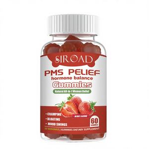 Gomitas de Suplemento Herbal para Mujeres con Sabor a Fresa DIM para Aliviar el Dolor Menstrual y la Hinchazón - Para Adultos - Product Image 3