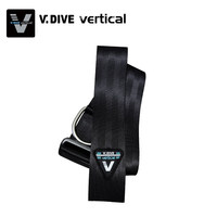 Sangle de plongée en acier inoxydable VDIVE pour la fixation de bouées de flottabilité et de lestes de plongée, avec boucle, VA-WEB Taiwan