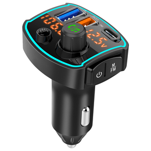 Puerto de carga rápida dual Pantalla de tubo digital dual Bluetooth Llamadas manos libres Redial Teléfono <span class=keywords><strong>HQ</strong></span> Bluetooth Reproductor de <span class=keywords><strong>Mp3</strong></span> Cargador de coche - Product Image 6
