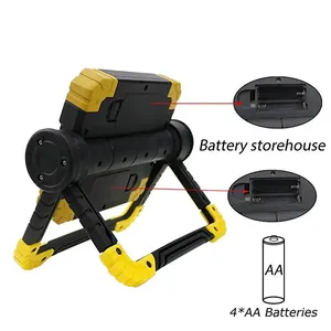 Outdoor Portable Work <b>Light</b> 360 Adjustable Flashlight 2*10W COB <b>LED</b> Household Camping Hiking Car Flood WD-930 10W COB <b>LED</b> Flood - Product Image 4