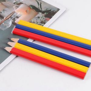 Lápiz de carpintero de forma cuadrada Jumbo personalizado 24cm Material de tilo lápices planos HB para lápiz de construcción de carpintero - Product Image 4