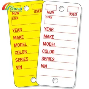 Thẻ ID Xe Chìa Khóa Với Vòng Chìa Khóa, Vật Tư Đại Lý, Đại Lý Xe Hội Thảo Thẻ Chìa Khóa Poly - Product Image 1