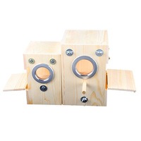 Nid et boîte de reproduction pour perruches, en bois de paulownia et de pin, design vertical, accessoires pour cage à oiseaux d'extérieur, incubateur